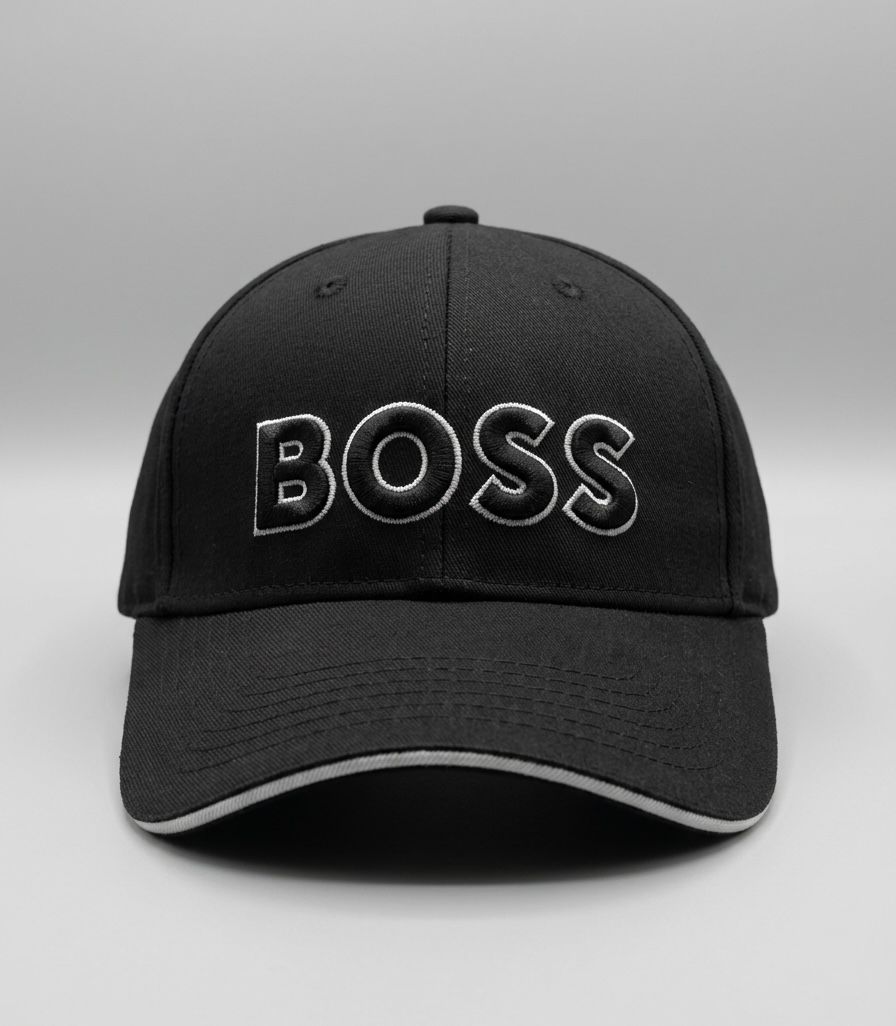 Hugo Boss Signature Black Cap – Imported Branded Embroidered Cap Pakistan