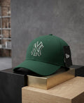 New York Yankees Forest Green Premium Fitted Cap for Men & Women in Pakistan