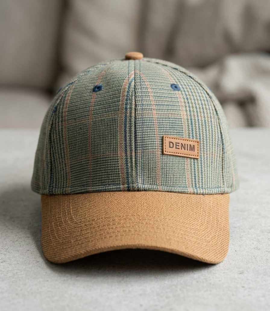 Urbanox Premium Plaid Cap – Earth Tone Edition