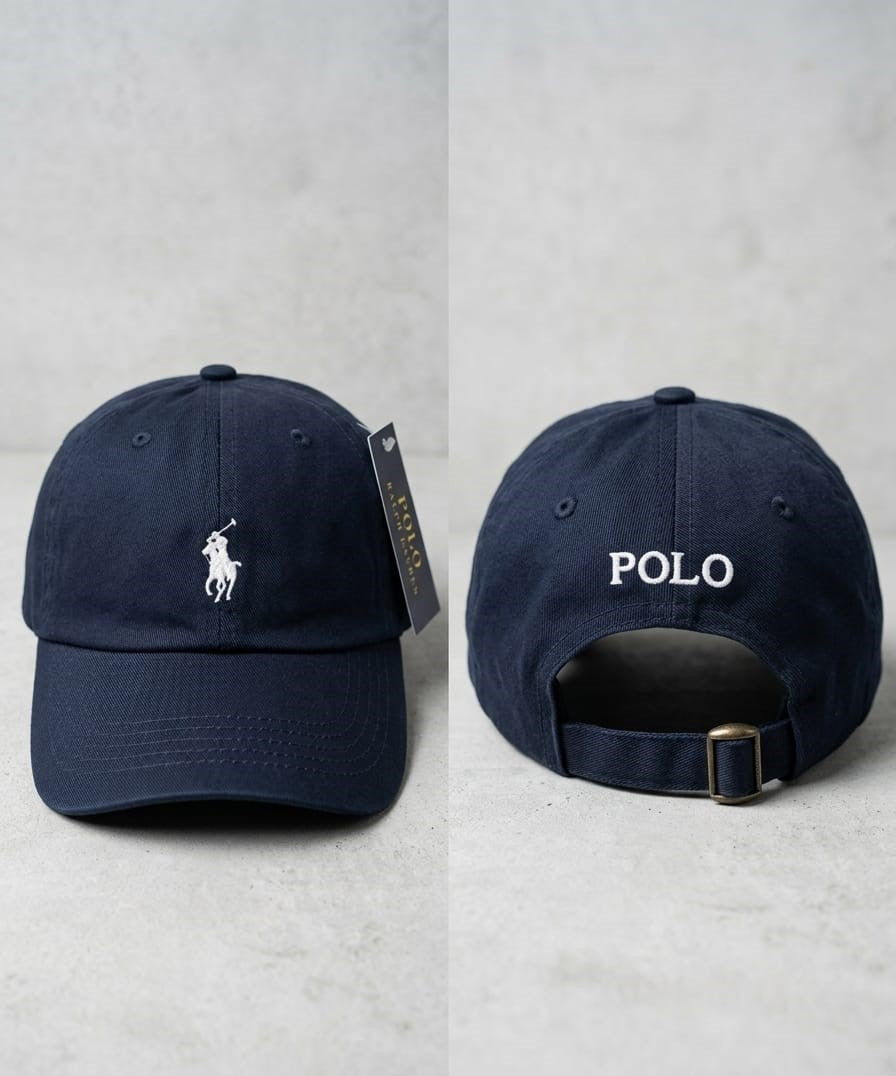 US Polo Navy Crest Premium Cap