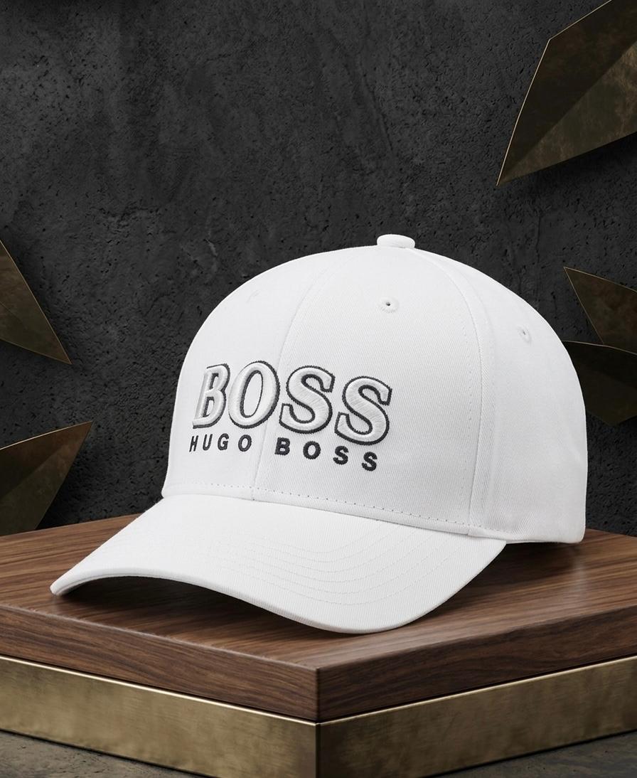 Boss Signature White Cap