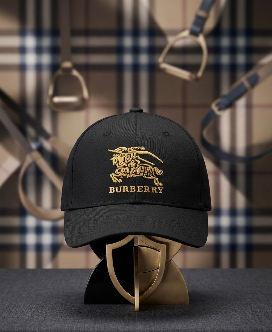 Burberry Black Signature Cap – Luxury Streetwear