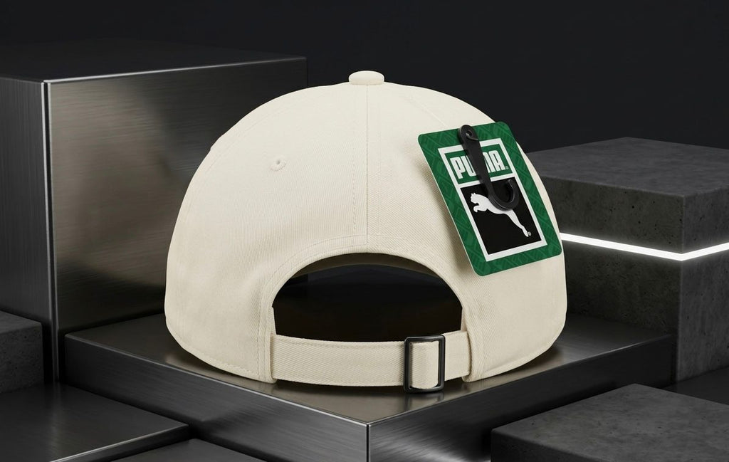 Luxury White Puma Cap – Silver Logo Edition | Unisex Sports & Casual Wear