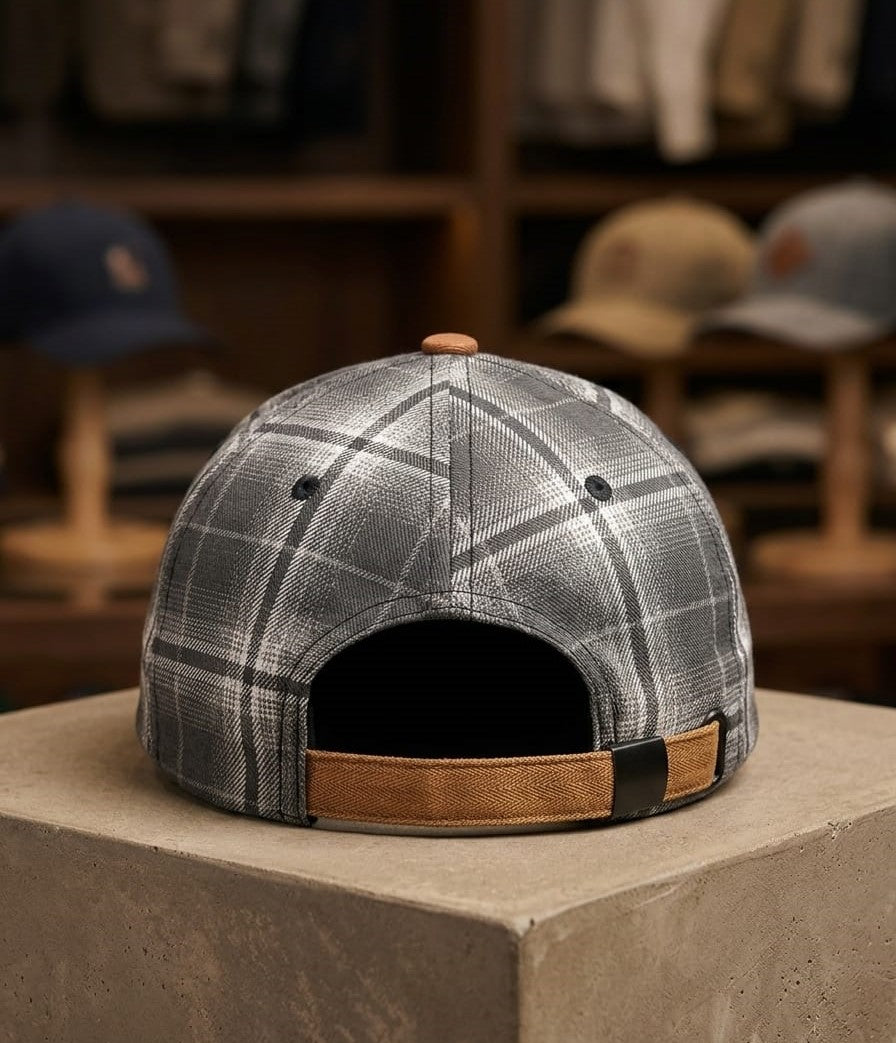 Heritage Series: Textured Plaid Designer Cap