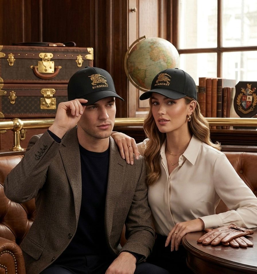 Burberry Black Signature Cap – Luxury Streetwear