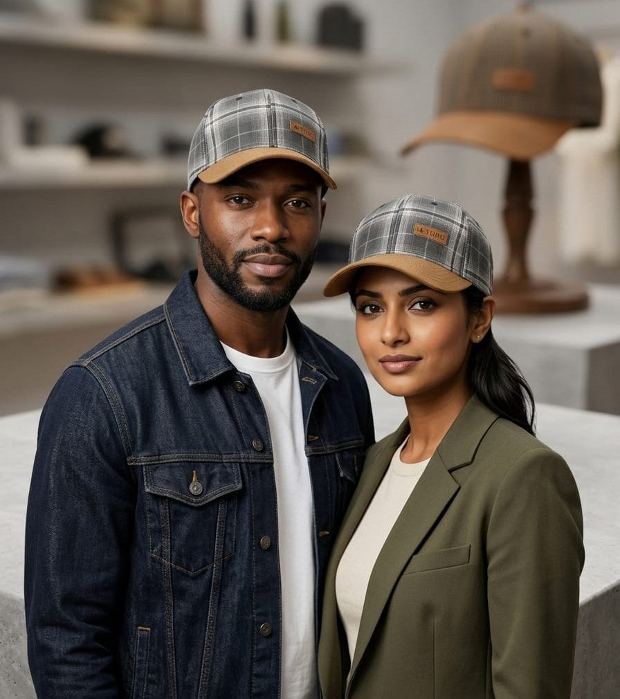 Heritage Series: Textured Plaid Designer Cap