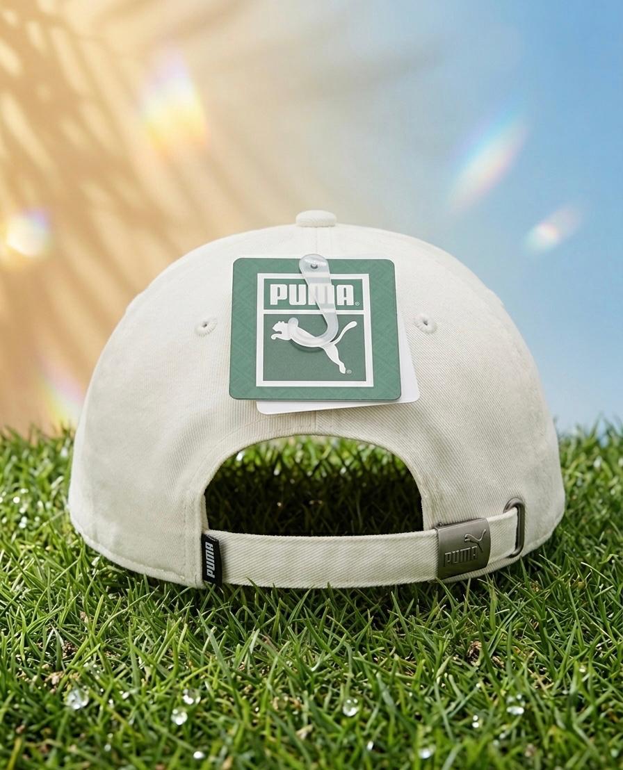 Puma Logo White Cap – Trendy Streetwear Cap for Men & Women