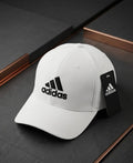 White Adidas Logo Cap – Premium Adjustable Unisex Cap