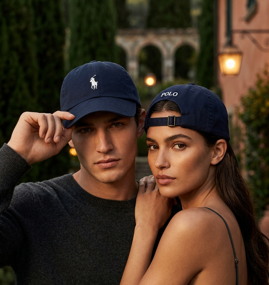 US Polo Navy Crest Premium Cap