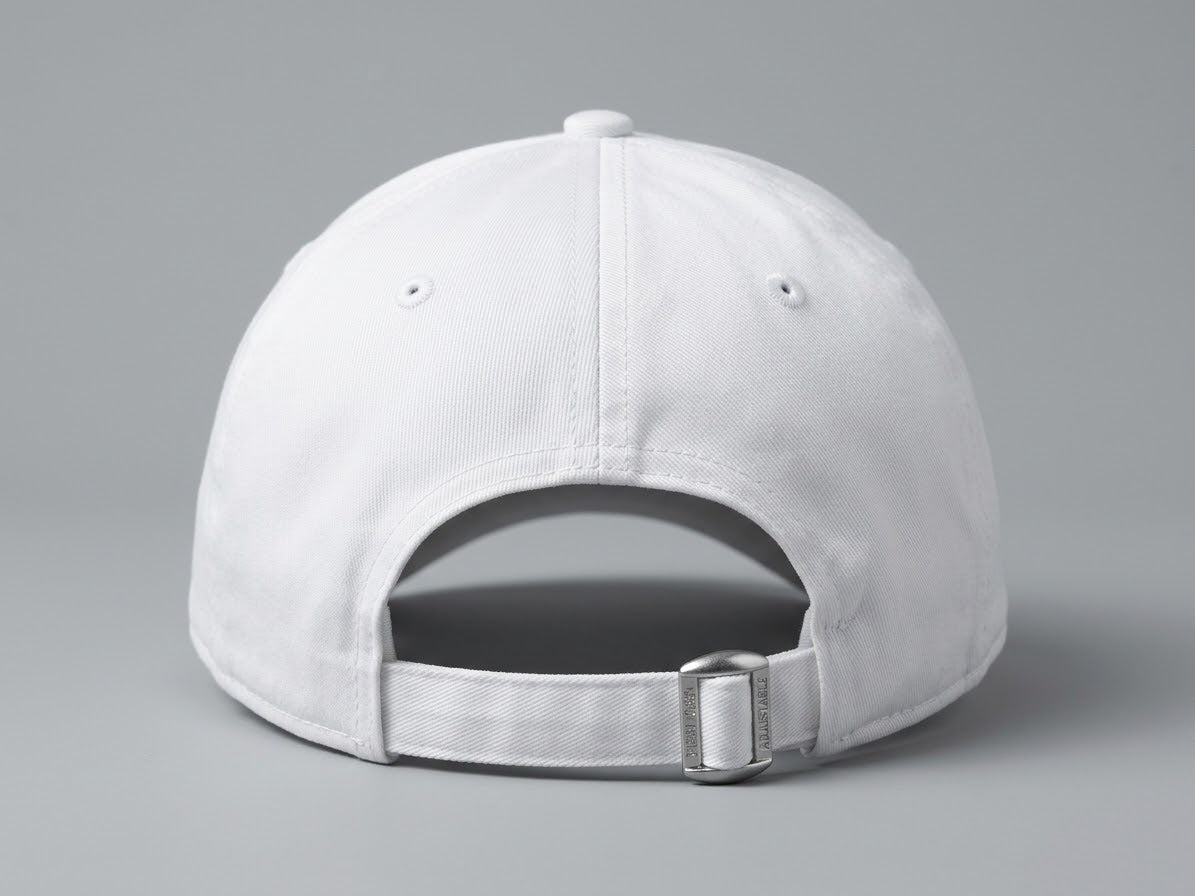 NY White Pink Embroidered Imported Cap – New Era 9FORTY