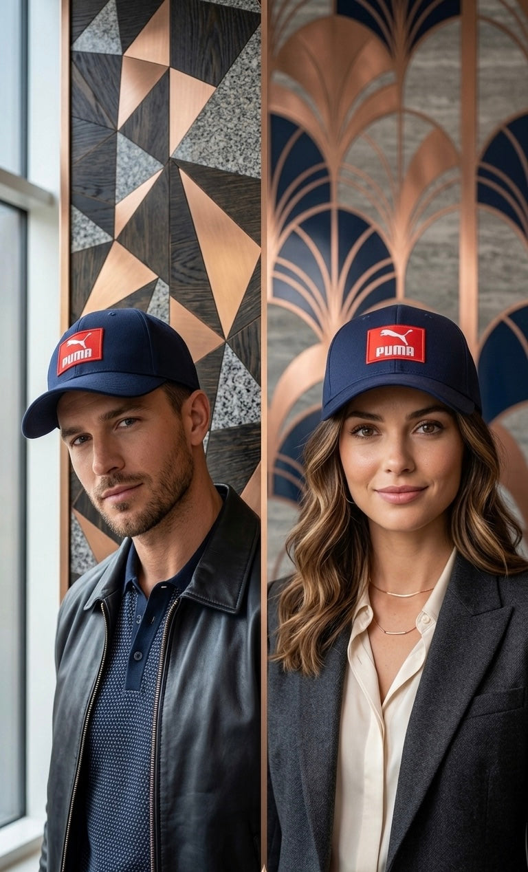 Puma Navy Box Logo Cap – Imported Premium Sporty Streetwear Cap Pakistan