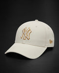 Premium NY Yankees Baseball Cap – Off-White & Gold Unisex Cap