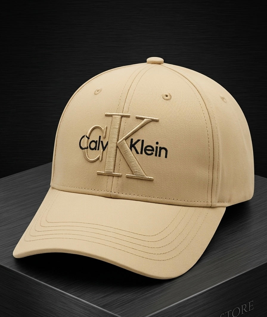 Urbanox CK Embroidered Casual Cap – Premium Khaki Unisex Hat