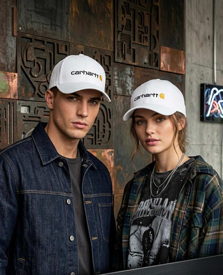 Urbanox Carhartt Premium Embroidered Cap – Crisp White Edition