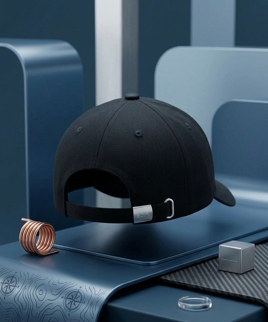 Urbanox HUGO Red Patch Premium Cap – Sleek Black Edition