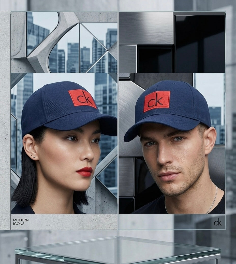 Urbanox CK Red Box Patch Premium Cap – Deep Navy Edition