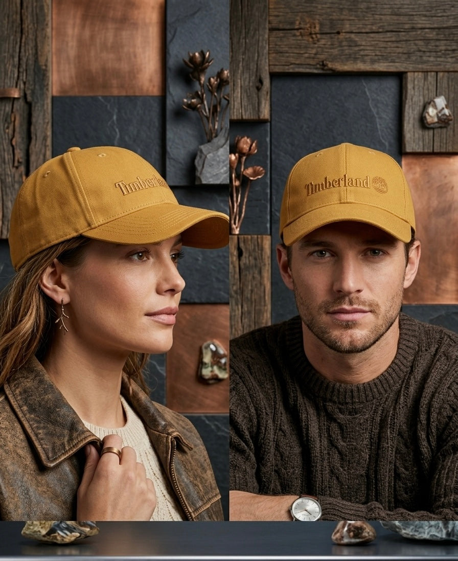 Urbanox Premium "Timberland" Tonal Embroidered Cap – Wheat Mustard