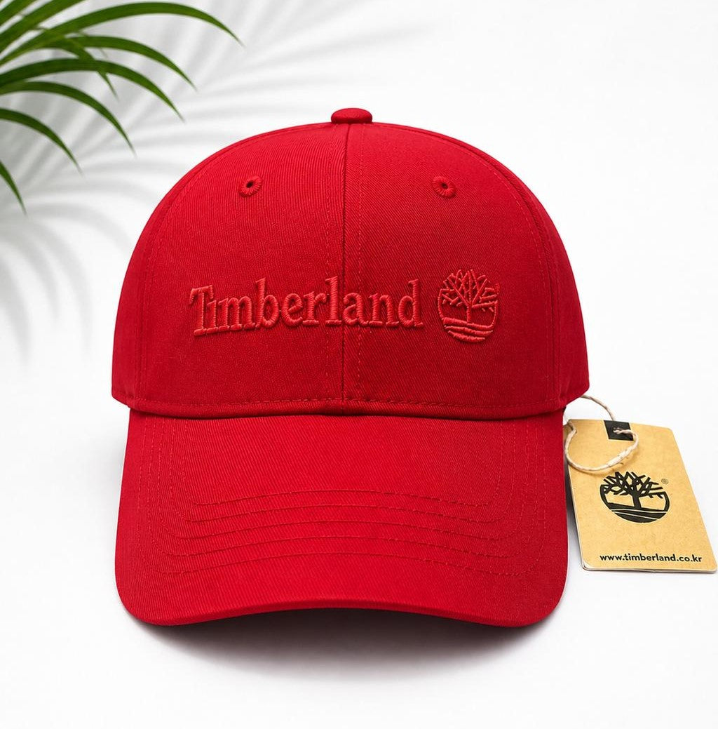 Original Timberland Red Cap Imported – Stylish Adjustable Cap for Men in Pakistan