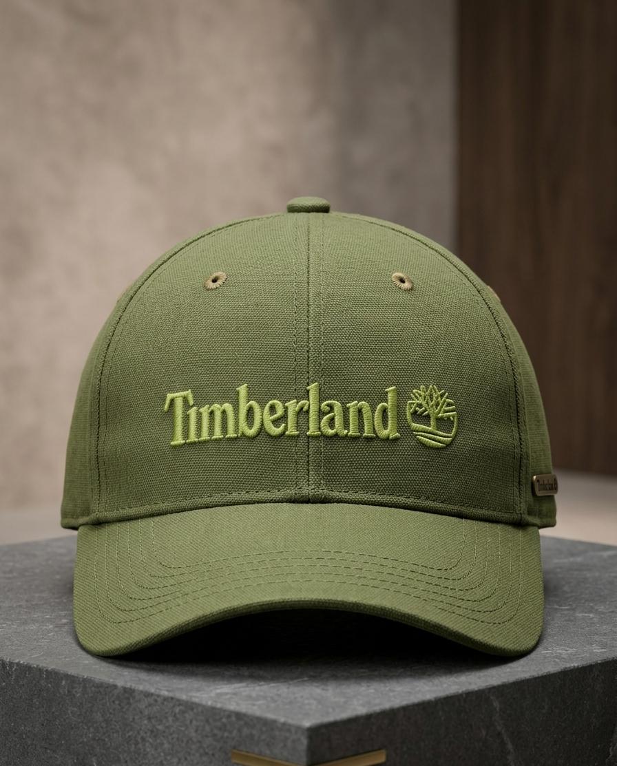 Timberland Premium Olive Green Adjustable Cap for Men & Women