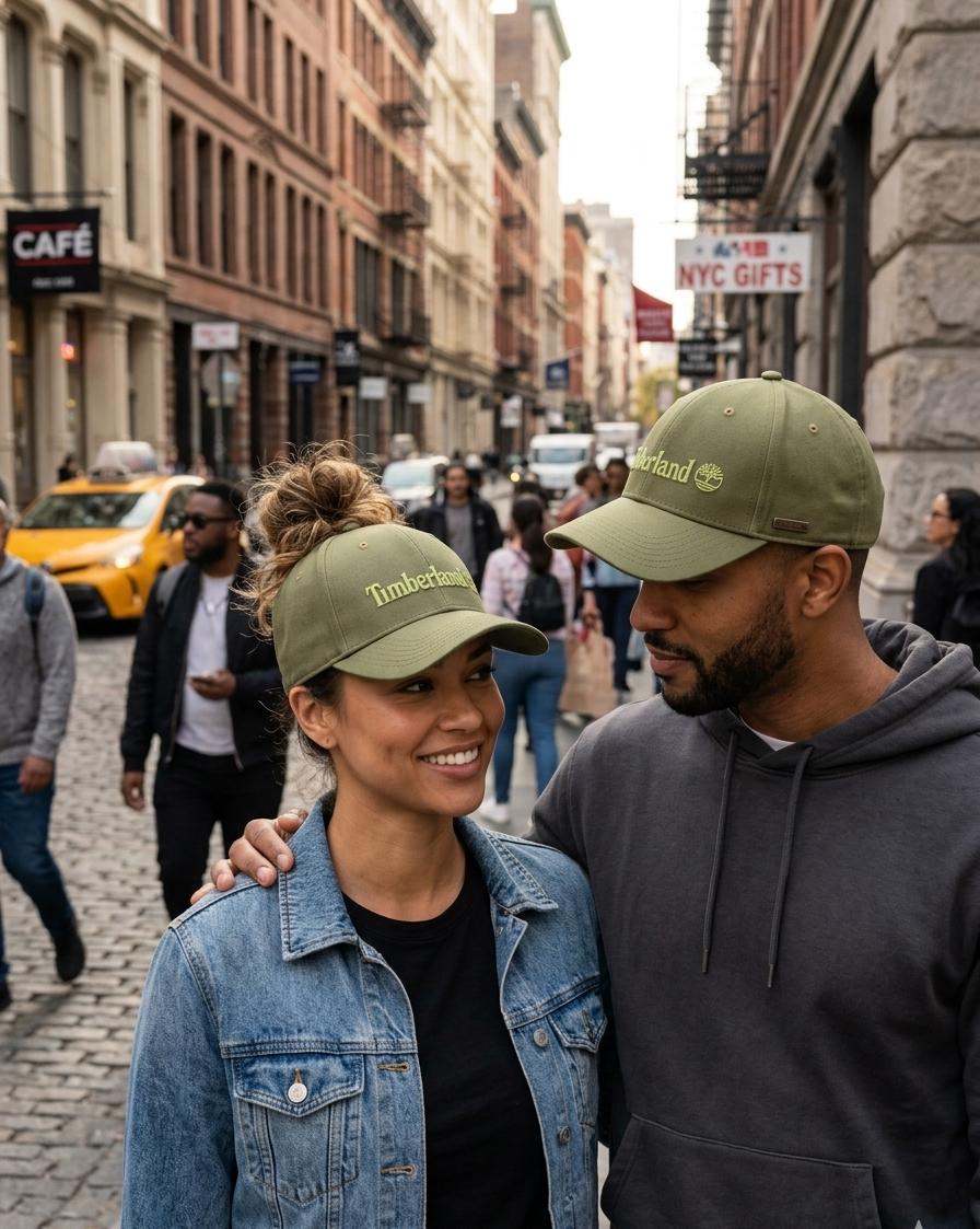 Timberland Premium Olive Green Adjustable Cap for Men & Women