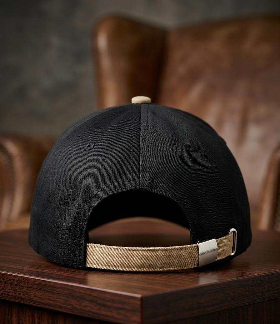 Harley-Davidson Black & Khaki Cotton Baseball Cap | Adjustable Unisex