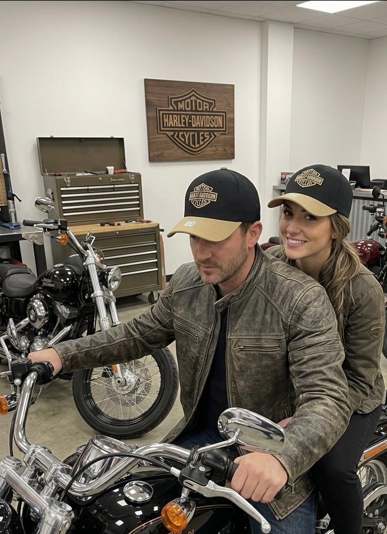Harley-Davidson Black & Khaki Cotton Baseball Cap | Adjustable Unisex