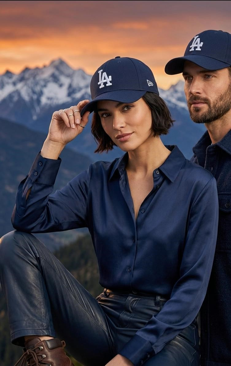 Urbanox LA Dodgers Premium Cap – Navy Blue Embroidered Unisex Cap
