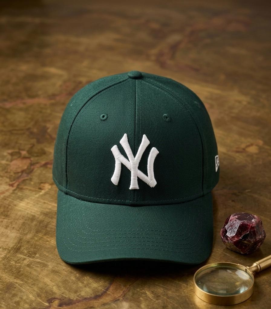 Premium NY Cap – Dark Green Adjustable Unisex Cap