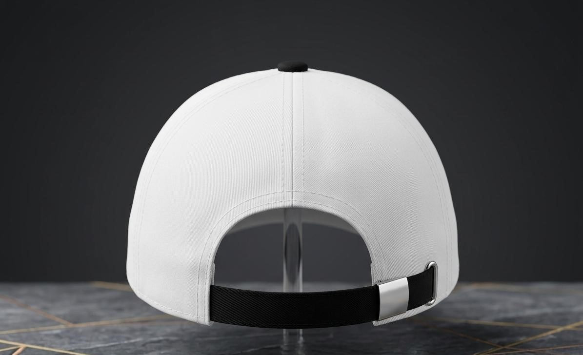 Premium Jordan Jumpman Cap – White & Black Adjustable Cap