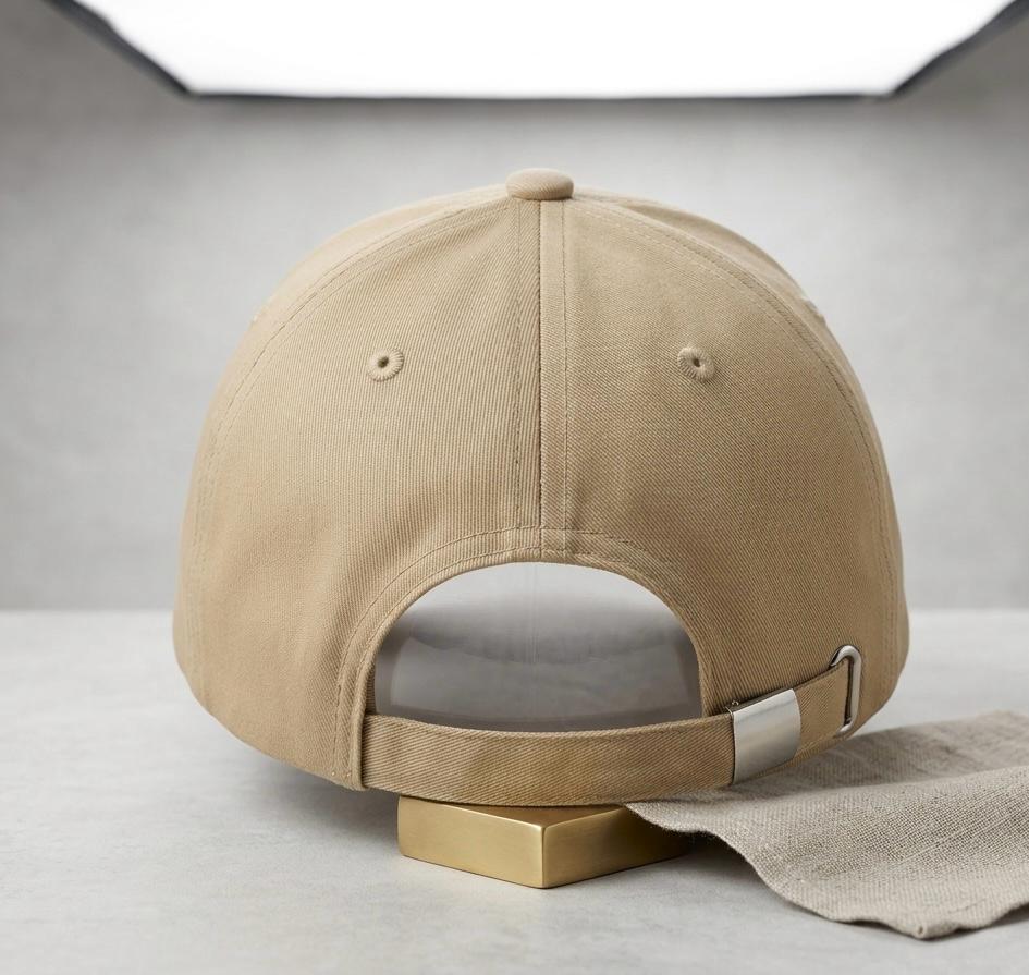 Beige NY Embroidered Adjustable Cap