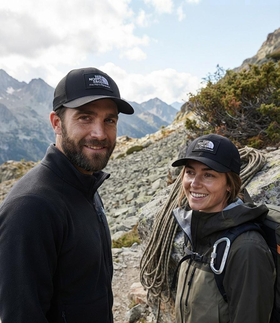 The North Face Fine Alpine Patch Trucker Cap – Black