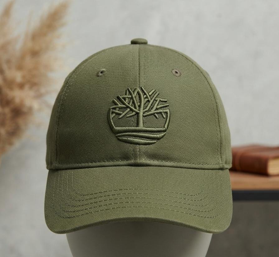 Timberland Olive Green Embroidered Cap