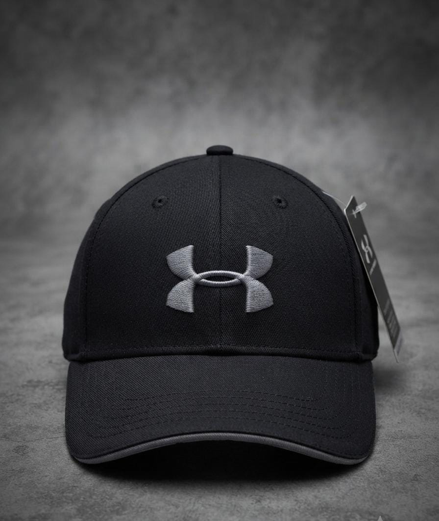 Under Armour Black Performance Baseball Cap | Adjustable Men's Sports Cap