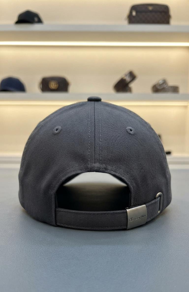 Champion Classic Embroidered Baseball Cap – Charcoal Grey