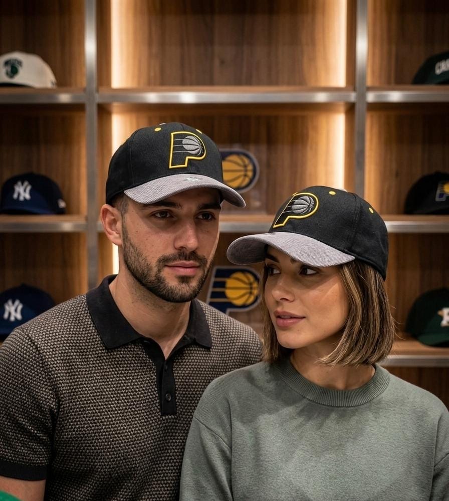 Indiana Pacers Premium Imported Cap – Black & Grey