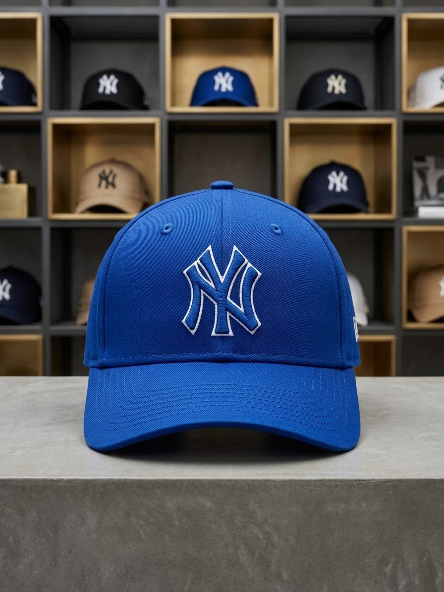 Royal Blue NY Embroidered Cap