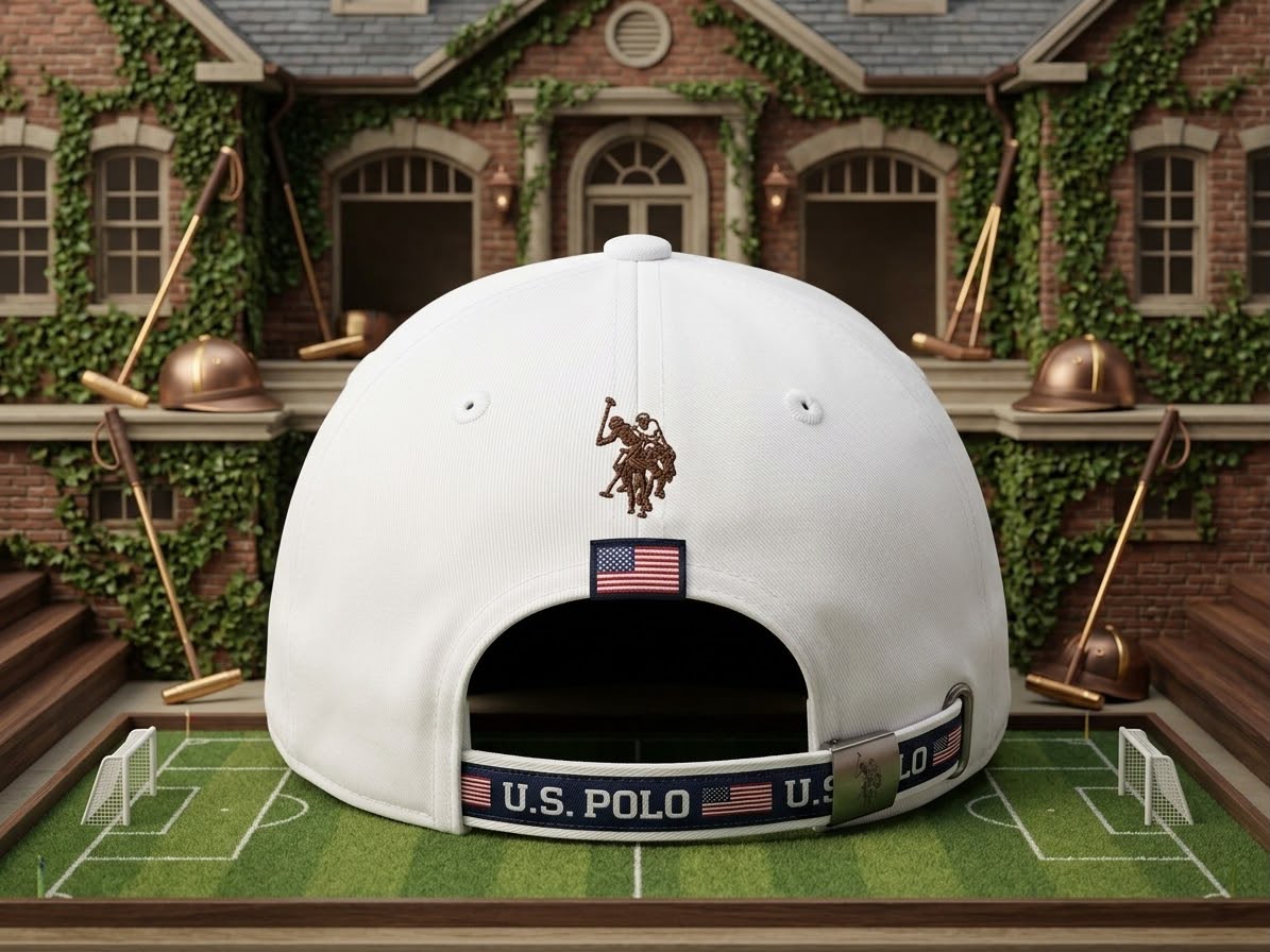 U.S. Polo Premium Embroidered Cap – White