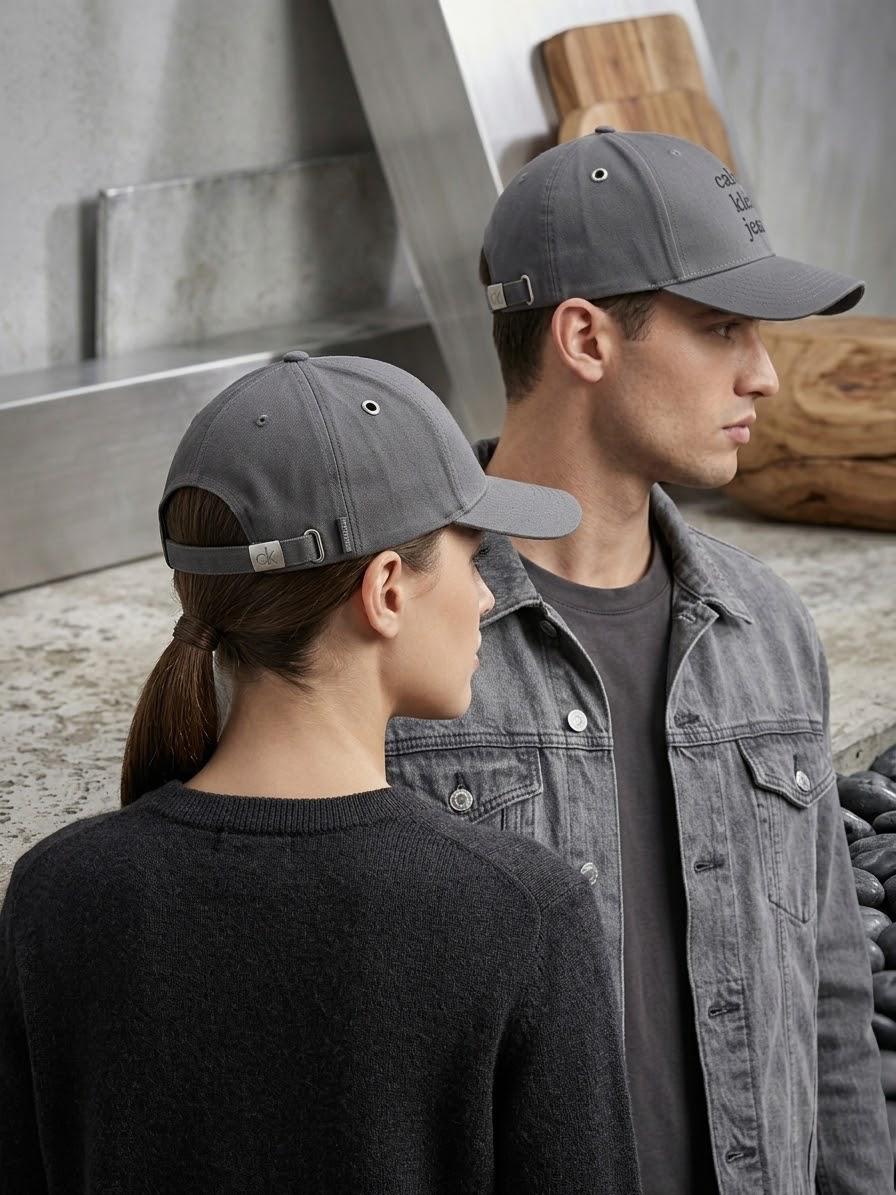 Calvin Klein Jeans Classic Grey Logo Cap – Casual Streetwear Hat