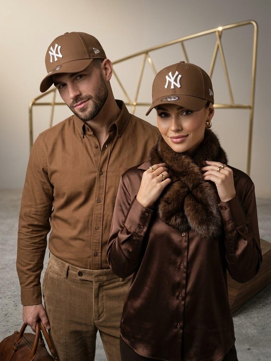 NY Yankees Classic Brown Adjustable Cap – Premium Streetwear Hat