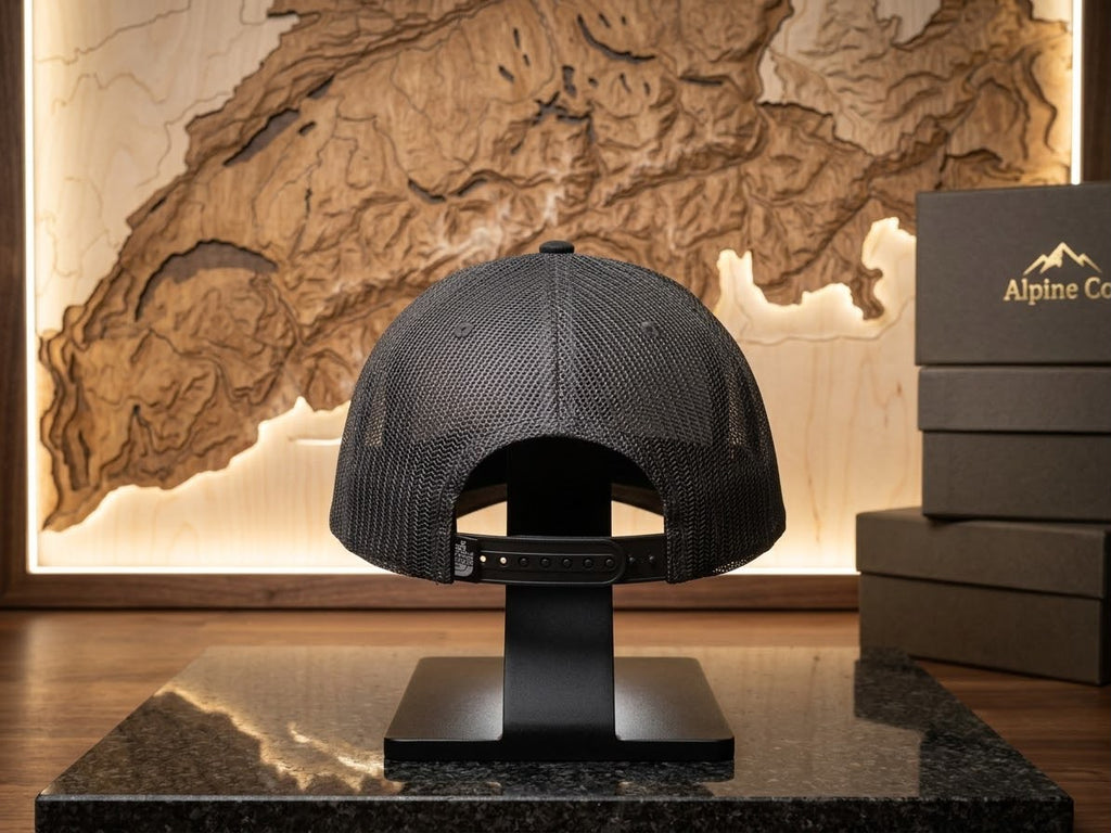 The North Face Classic Black Trucker Cap | Mesh Back Outdoor Hat