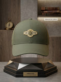 Olive Green 1890 Heritage Premium Imported Cap – Gold Emblem Edition