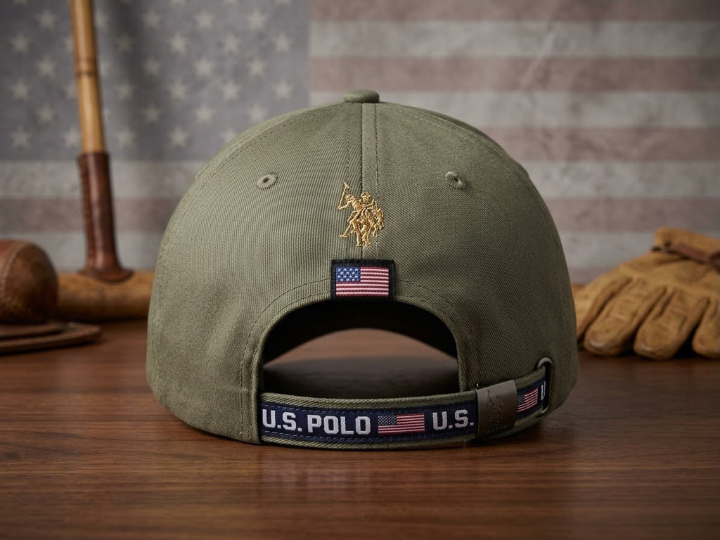 Olive Green 1890 Heritage Premium Imported Cap – Gold Emblem Edition